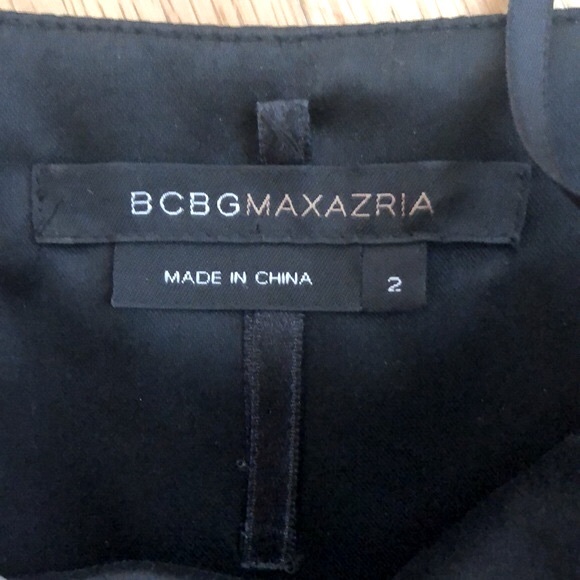 BCBG Silk Black Sexy Leg Slit XS Dress - Picture 10 of 12